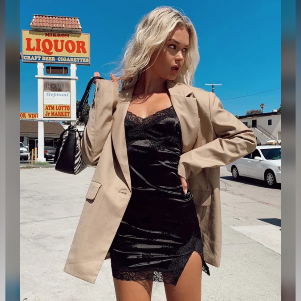 LIONESS WELCOME TO THE JUNGLE BLAZER BEIGE